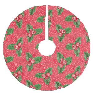 Festive Holly Berries Kerstboom Rok