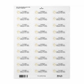Festive Holly Berry Christmas Return Address Label (Full Sheet)