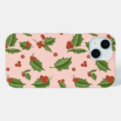 Festive Holly Berry Phone Case (Achterkant (horizontaal))