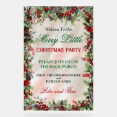 Festive Holly Border Noël Party (Recto)