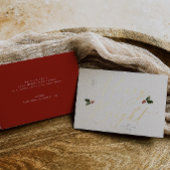 Festive Holly Merry et Bright Foil Carte de vacanc