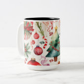 FESTIVE JOY CHRISTMAS CAFÉ MUG (Devant gauche)