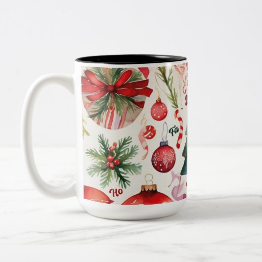 FESTIVE JOY CHRISTMAS CAFÉ MUG (Gauche)