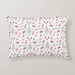 Festive Joy Christmas – Santa, Reindeer & Ho Ho Ho Accent Kussen