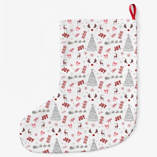 Festive Joy Christmas – Santa, Reindeer & Ho Ho Ho Grote Kerstsok (Achterkant)