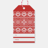 Festive Joy Personalized Holiday Gift Labels Cadeaulabel (Achterkant)