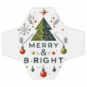 Festive Joyeux et brillant Design d'arbre de Noël (Plat)