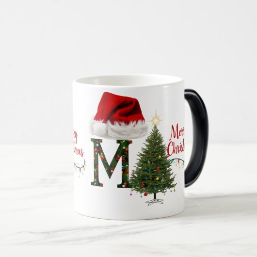 Festive Joyeux Noël couleur Morpher Mug (Devant droit)
