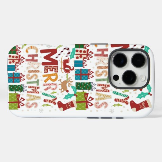 Festive Joyeux Noël iPhone / coque ipad (Verso (horizontal))