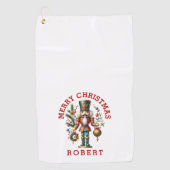 Festive-kerstbont Golfhanddoek (Voorkant)