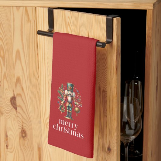 Festive-kerstbont Theedoek (Derde Gevouwen)