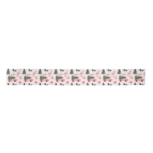 Festive kerstboom Roze  Retro Van Lint (Voorkant)