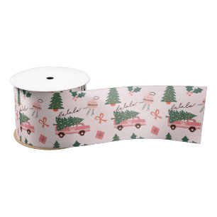 Festive kerstboom Roze Retro Van Lint
