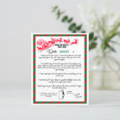 Festive kerstbrief van Santa (Staand voorkant)