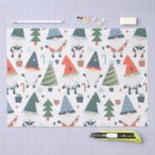 Festive kerstcadeaus Trees Candy Canes Tissuepapier (Craft)