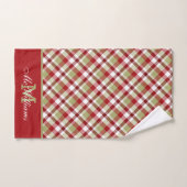 Festive-kerstcadeautjes rood, wit en groen bad handdoek (Handdoek)