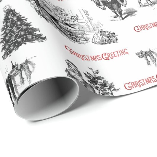 Festive kerstfeest met kerstmis cadeaupapier (Rol Hoek)