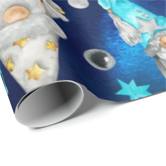 Festive kerstgrint-omslagpapier cadeaupapier (Rol Hoek)