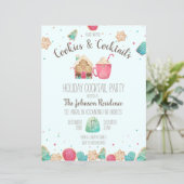 Festive kerstkoekjes Cocktail Party Flyer (Staand voorkant)