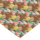 Festive kerstkoekjes Pattern Table Runner Korte Tafelloper (Hoek)