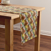 Festive kerstkoekjes Pattern Table Runner Korte Tafelloper (Voorbeeld)