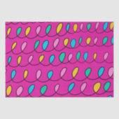 Festive kerstlampje roze tissuepapier (Voorkant)