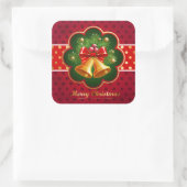 Festive Kerstmis Bells Sticker (Tas)