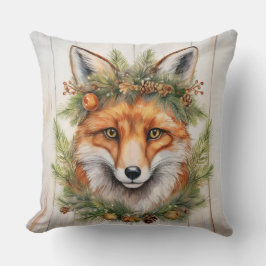 Festive Kerstmis Fox Kussen