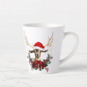 Festive Kerstmis Kind Goat Latte Mok (Rechts)