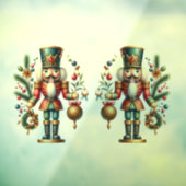 Festive Kerstmis Nutkraker Raamsticker (Vel 3)