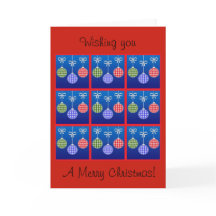 Festive Kerstmis ornament wenskaart