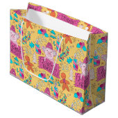 Festive kerstmis-pigs Medium Gift-tas Groot Cadeauzakje (Voorkant Gekanteld)