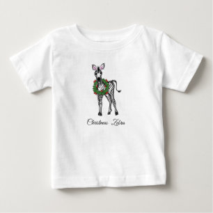 Festive kerstmis Zebra, rode groene adem