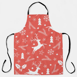 Festive Kerstnaadloos patroon Schort