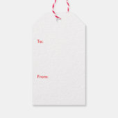 Festive kerstsleuf op maat cadeaulabel (Achterkant)