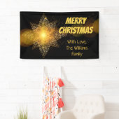 Festive kerstStar Lights Elegant Spandoek (Insitu)
