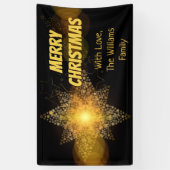 Festive kerstStar Lights Elegant Spandoek (Verticaal)