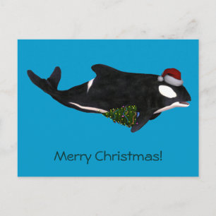 Festive Killer Whale Feestdagenkaart