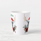 Festive-Kind voor kerstmis-gehakt Latte Mok (Voorkant)