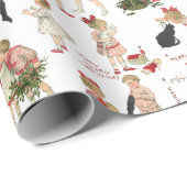 Festive  Kinderen & kerstfeestjes Cadeaupapier (Rol Hoek)