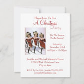 Festive Lady Dancers kerstfeest Kaart (Achterkant)