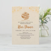 Festive Lantern Bunting Ramadan Iftar Invitation (Debout devant)