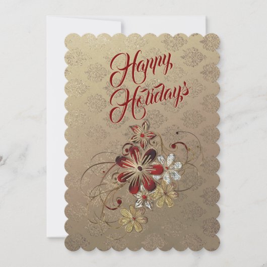 Festive Laurel Fête Invitation (Devant)