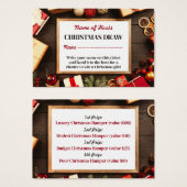 Festive Lijst, kerstfeestkaartjes Visitekaartje (Voorkant /achterkant)