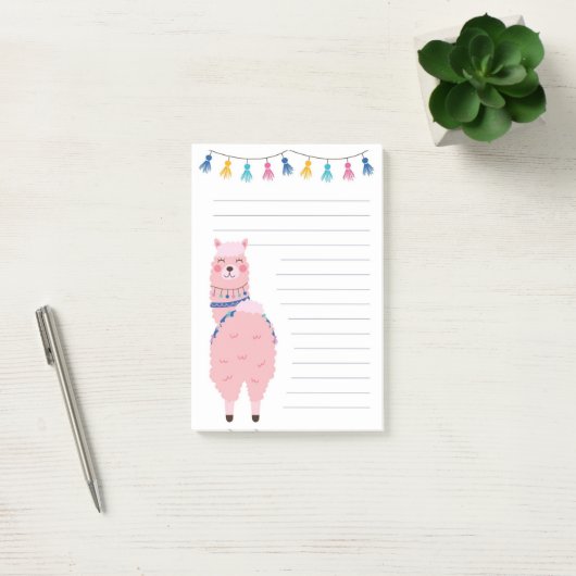 Festive Llama Post-it® Notes (Kantoor)