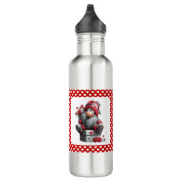 Festive Love Messenger Gnome "Heart and Presents" Waterfles
