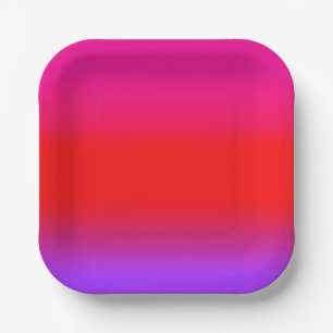Festive Magenta Red Paars Ombre Papieren Bordje
