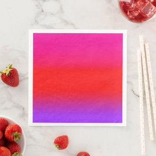 Festive Magenta Red Paars Ombre Servet
