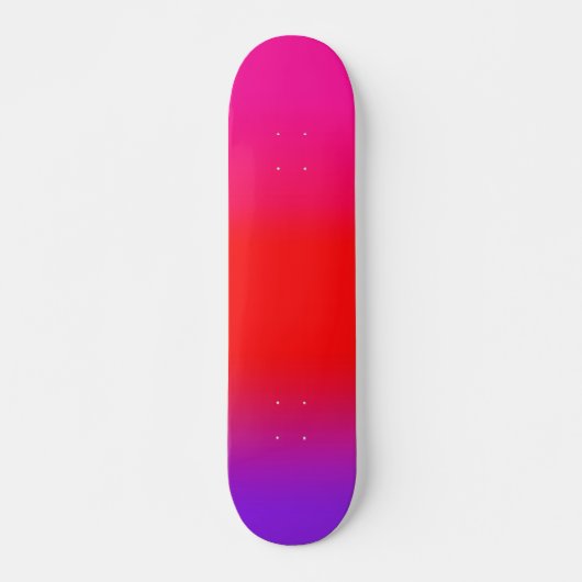 Festive Magenta Red Paars Ombre Skateboard (Voorkant)