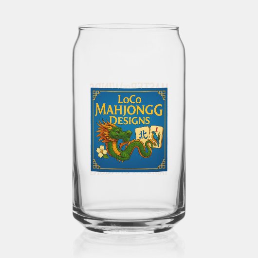 Festive Mahjong Pint Glasses (Recto)
